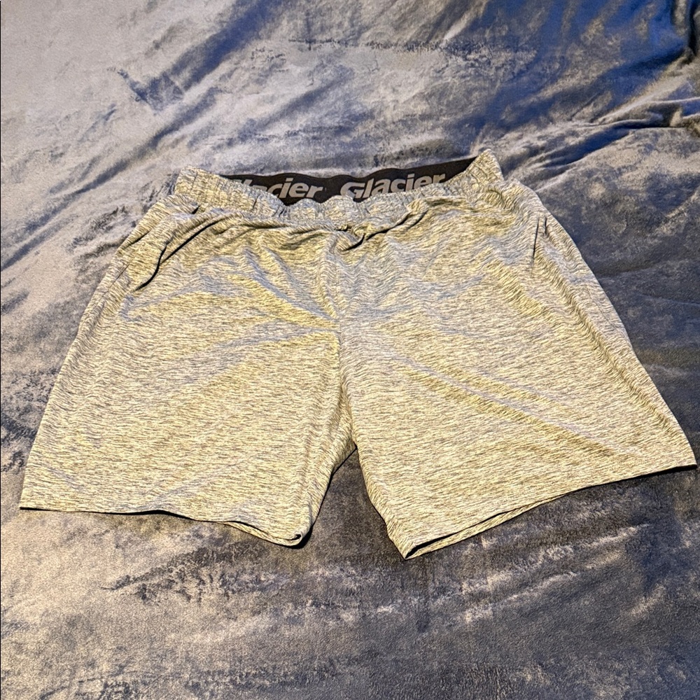 Glacier Men's Performance Athletic Shorts in Gray